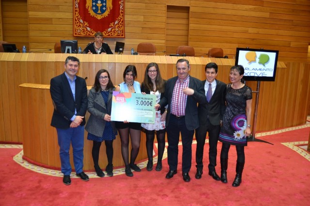 A Cámara galega acolle a final do certame Parlamento Xove 2015